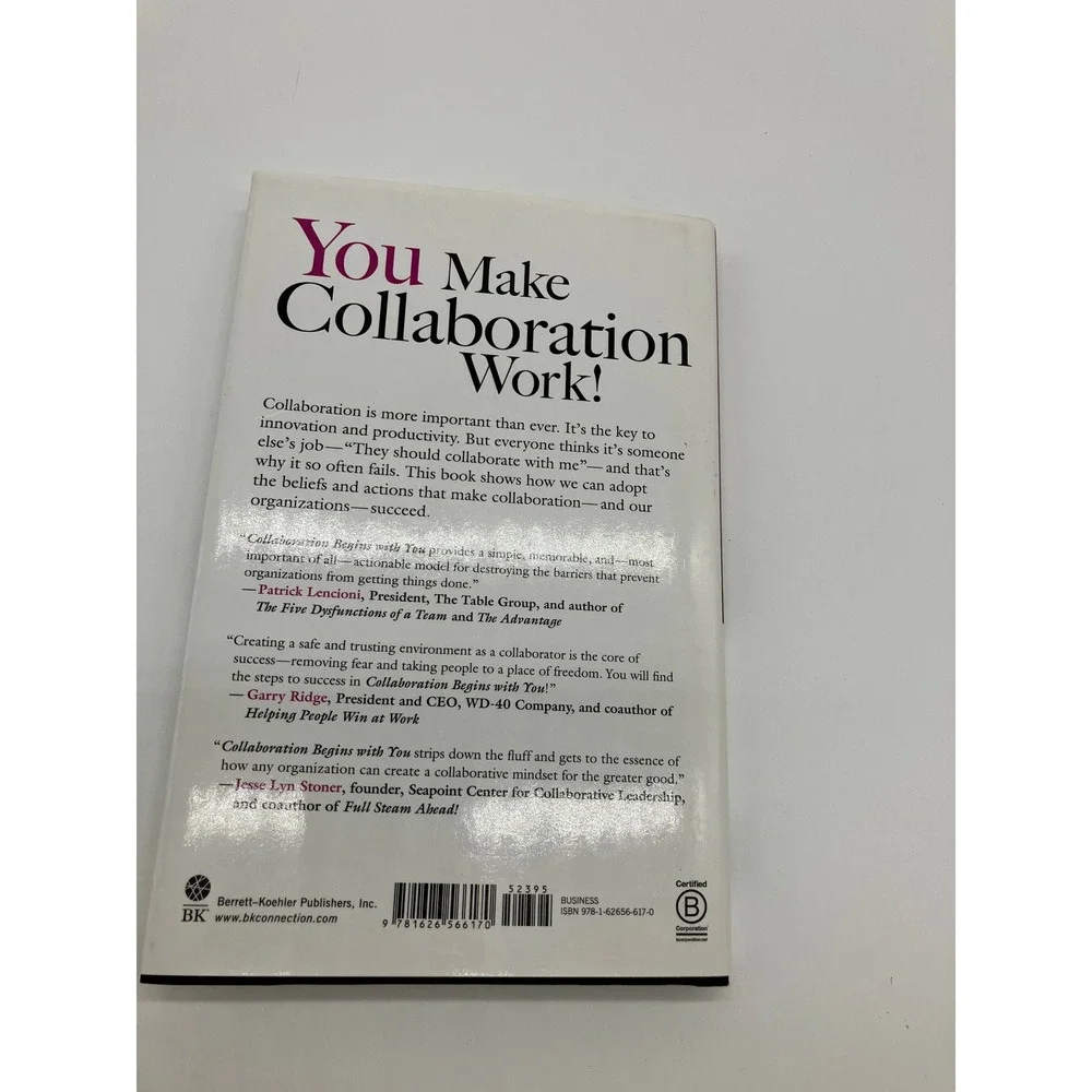 Signed Ken Blanchard Collaboration Begins with You Be a Silo Buster Hardcover